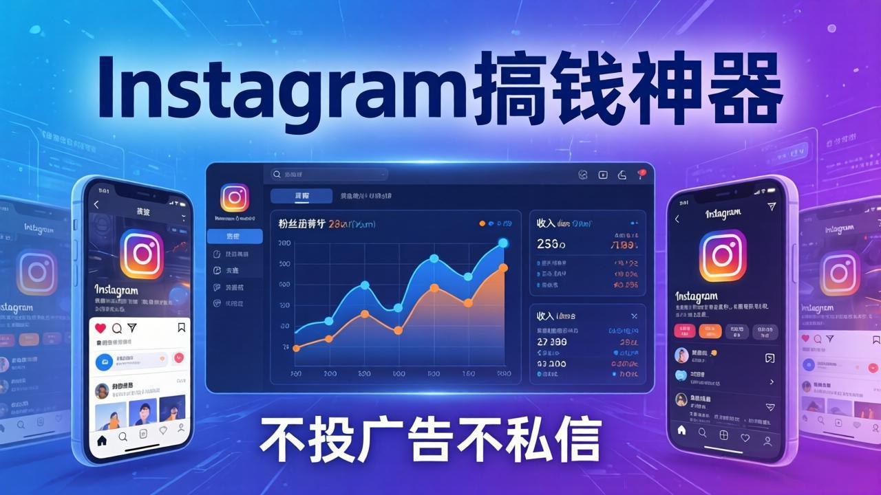 Instagram搞钱神器：月涨6万粉+月入5万刀，不投广告不私信，靠算法+低价产品-源创文化：轻创终点站