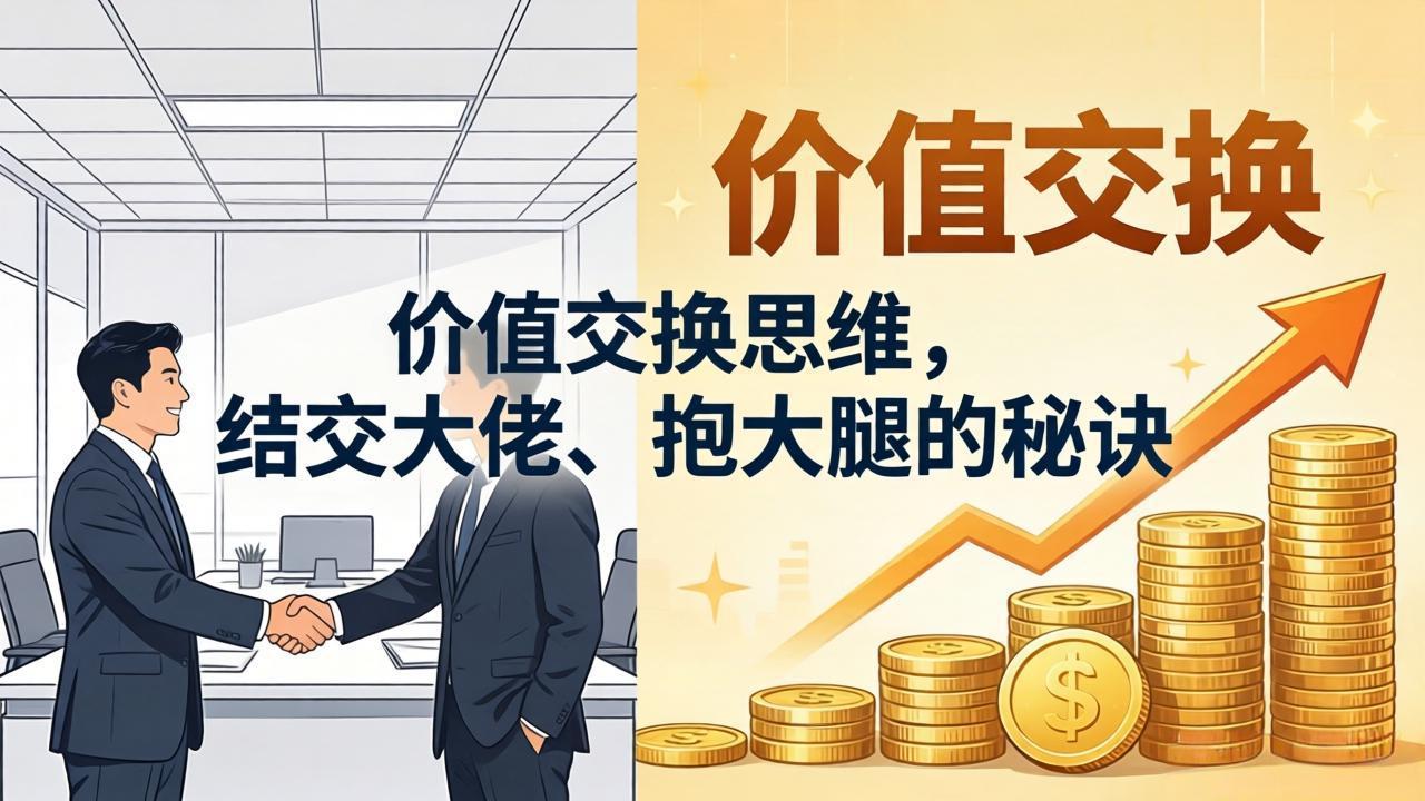 某付费文章：价值交换思维，结交大佬、抱大腿的秘诀-源创文化：轻创终点站