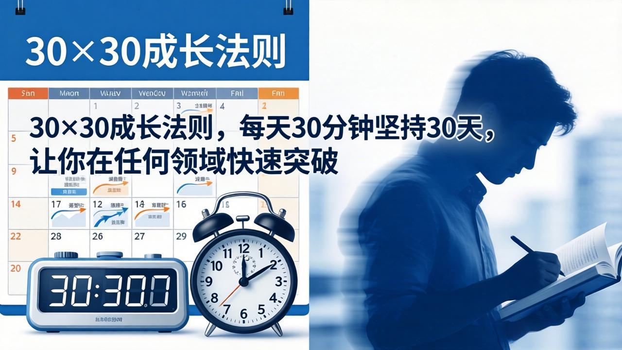 付费文章：30×30成长法则，每天30分钟坚持30天，让你在任何领域快速突破-源创文化：轻创终点站