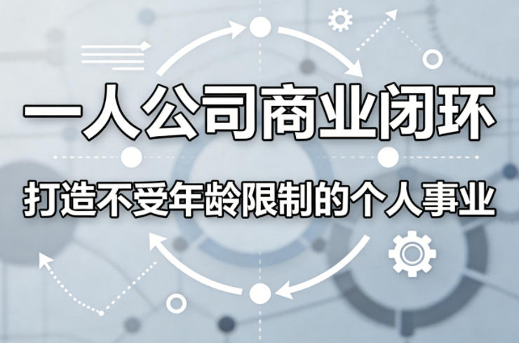 一人公司商业闭环，打造一份不受年龄限制的个人事业-源创文化：轻创终点站