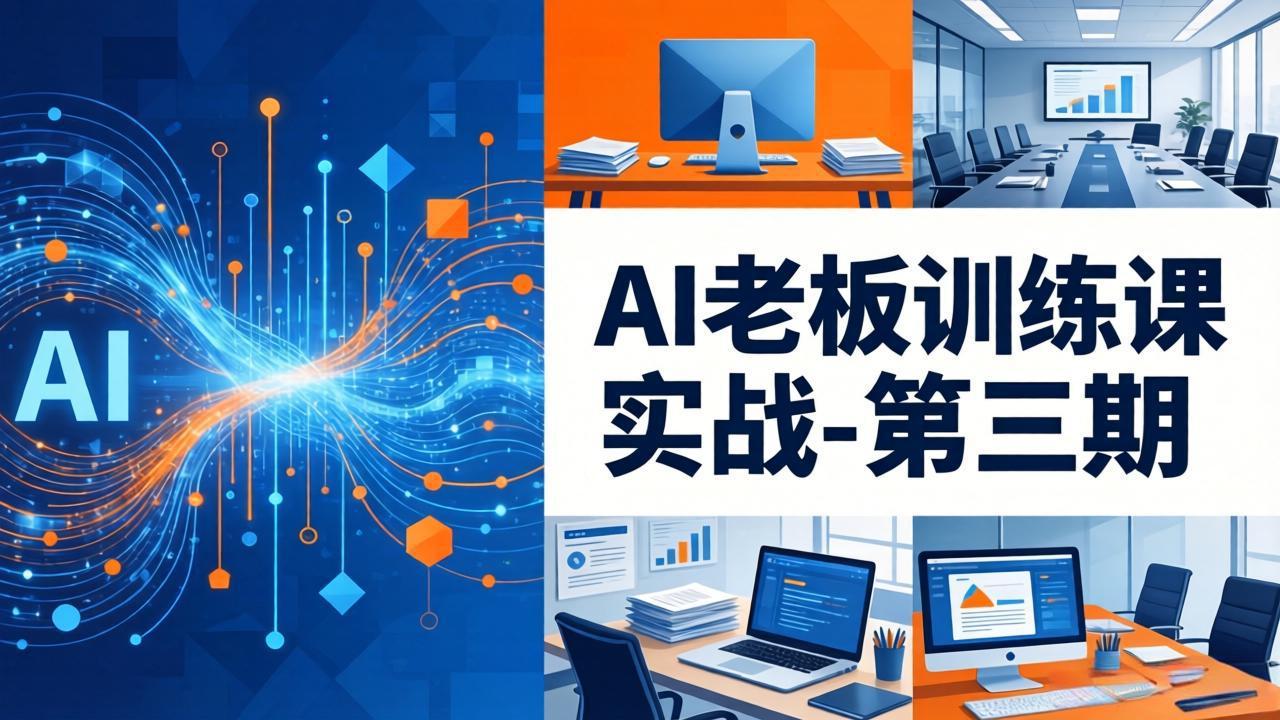 AI老板训练课实战-第三期：AI+内容应用落地教学，从0到1打通AI变现完整路径-源创文化：轻创终点站