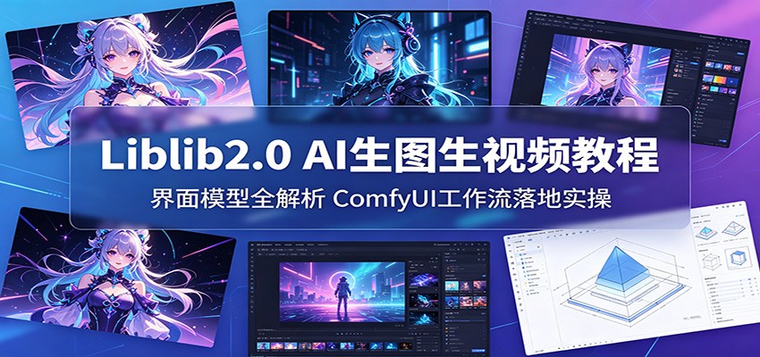 Liblib2.0 AI生图生视频教程：界面模型全解析，ComfyUI工作流落地实操-源创文化：轻创终点站