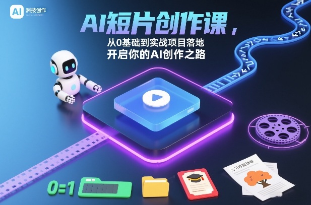 AI短片创作课，从0基础到实战项目落地，开启你的AI创作之路(更新0411)-源创文化：轻创终点站
