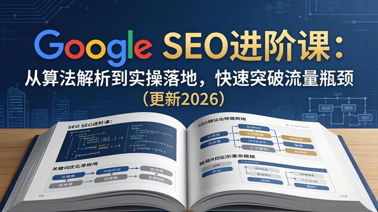 Google SEO进阶课：从算法解析到实操落地，快速突破流量瓶颈(更新2026-源创文化：轻创终点站