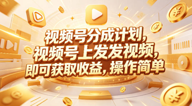 视频号分成计划，599元众筹的Red团队课程，视频号上发发视频，即可获取收益，操作简单-源创文化：轻创终点站
