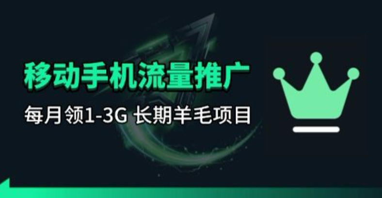 手机流量领取推广_每月一轮，刚需类的长期项目-源创文化：轻创终点站