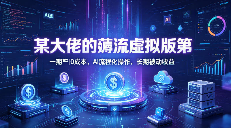 某大佬的薅流虚拟版第一期丨0成本，AI流程化操作，长期被动收益-源创文化：轻创终点站